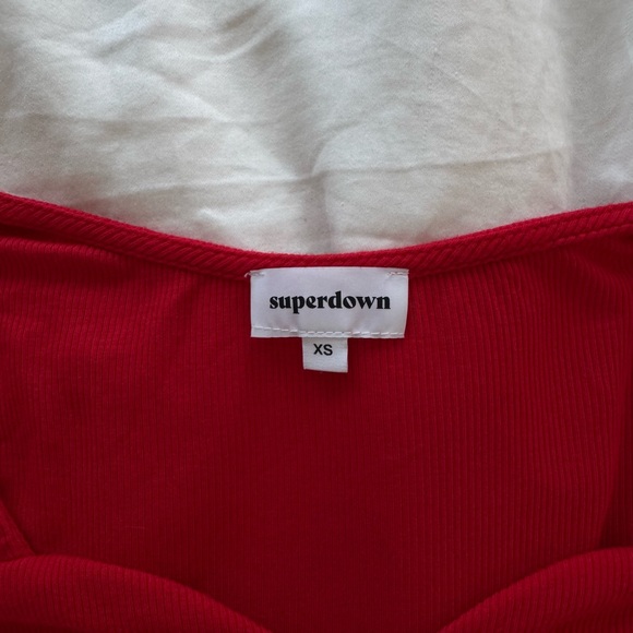Superdown Red Top - Picture 5 of 5